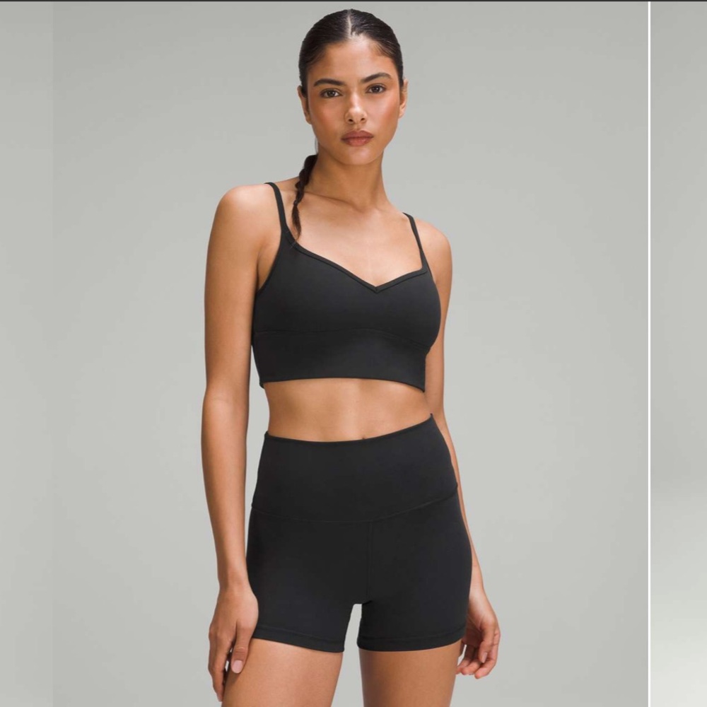 lululemon athletica Black Align Sweetheart Light-Support Bra